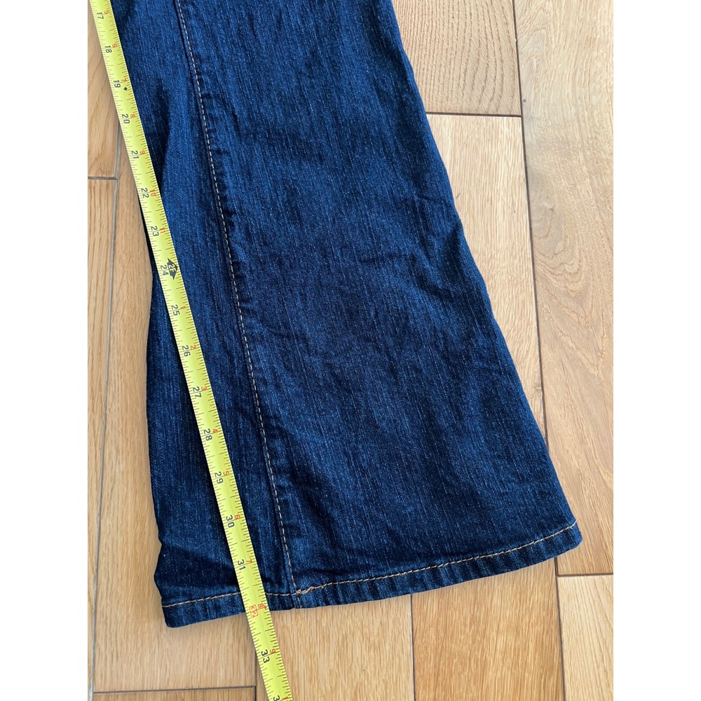 Vintage Y2K Miss Sixty Extra Low Rise Bootcut Denim Jeans Dark Wash Womens 28x32 - Picture 5 of 10